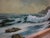 1950s Robert Wee Signed Large Seascape Oil Painting 41x27 “ For Sale - Image 9 of 9