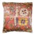 Large Sultanabad Square Patchwork Rug Pillow For Sale
