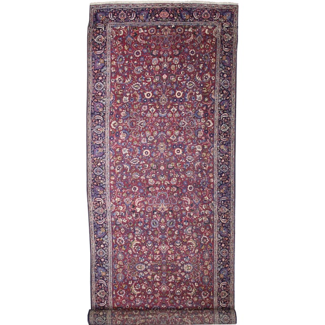 Antique Persian Mashhad Rug - 05'04 X 21'00 For Sale - Image 10 of 10