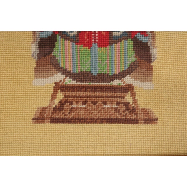 Vintage Framed Needlepoint Chinese Empress For Sale - Image 9 of 12