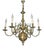 Large Vintage Ormolu Brass Chandelier, 1970 For Sale
