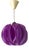 Mid-Century Modern Violet Lilac Acrylic Hanging Lamp attributed to Bonita, 1970s For Sale
