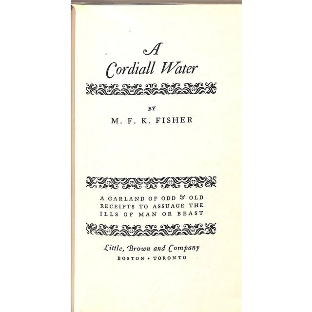 FISHER, M.F.K. [178] pp. Little, Brown and Company 1961 First Edition 7 1/8" x 4 3/8" Jacket design by Edith Allard A...