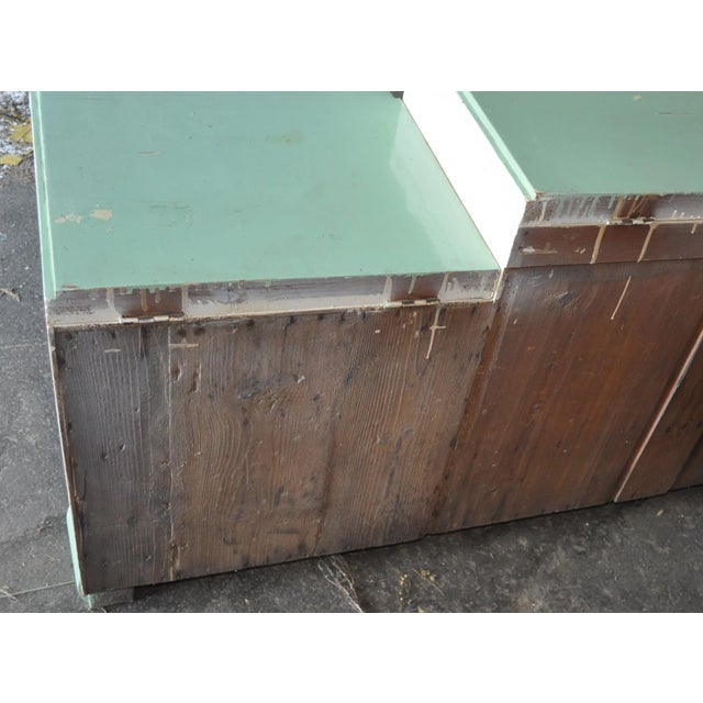 Green Art Deco Washstand & Cabinet, 1930s For Sale - Image 8 of 10