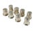 Metal Vintage Cartier Solid Silver Set of Salt and Pepper Octagonal Form Box of 8 For Sale - Image 7 of 9