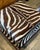 Vintage Boho Zebra Skin Ottomans - A Pair For Sale - Image 9 of 11