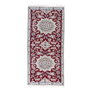 Pasargad DC Red Fine Hand Knotted Silk Rug For Sale