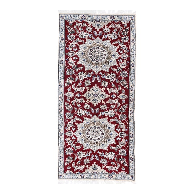 Pasargad DC Red Fine Hand Knotted Silk Rug For Sale