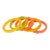 Sunny Multicolor Bakelite Bracelet Bangle Spacer Set - 5 pieces For Sale