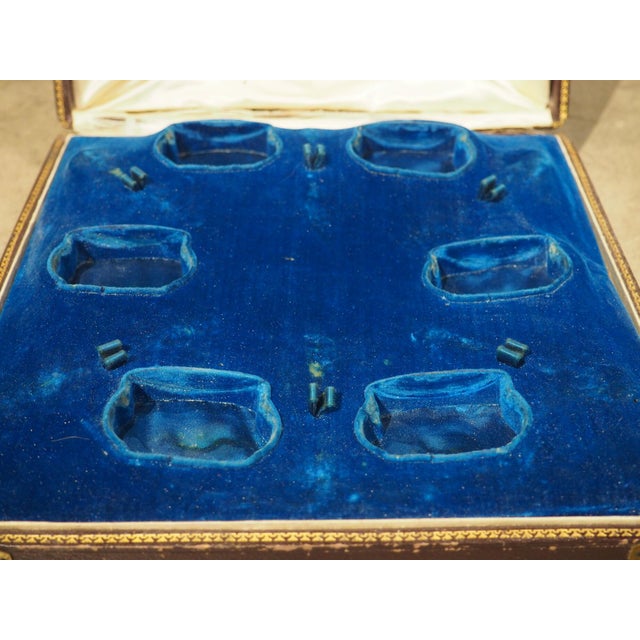 Antique French Silver and Glass Salt Cellar Set, Charles Dubret, Circa 1890 For Sale In Dallas - Image 6 of 18