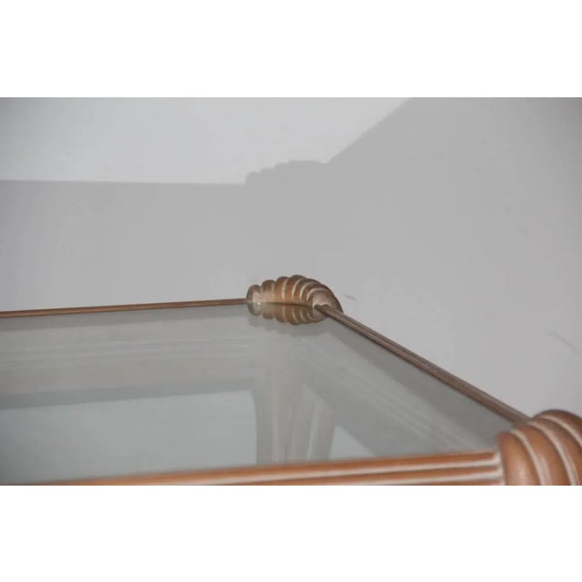 1970s Carved and Lacquered Wooden Coffee Table, 1970s For Sale - Image 5 of 8