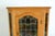 Mid-Century Modern Danish Modern Mid Century Corner Cabinet W Leaded Glass For Sale - Image 3 of 15