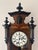 Fantastic quality antique 19th century walnut double weight wall clock, having a fantastic quality 19th century walnut...