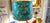 Green Artist Handpaint Lamp Shade For Sale - Image 8 of 8