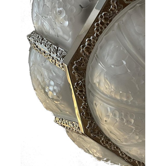 Art Deco Noverdy Ceiling Lamp, 1930 For Sale - Image 10 of 16