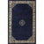 1900s Navy Blue Medallion Traditional Antique Chinese Peking Rug 5' 0'' X 7' 6'' Wool Knotted Carpet For Sale - Image 9 of 9