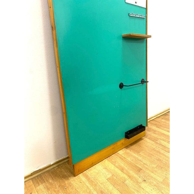 This wall-mounted coat rack was produced in Czechoslovakia in the 1960s and reflects the practical, understated design of...