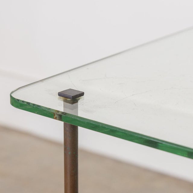 1940s French Iron and Glass Coffee Table For Sale - Image 9 of 14