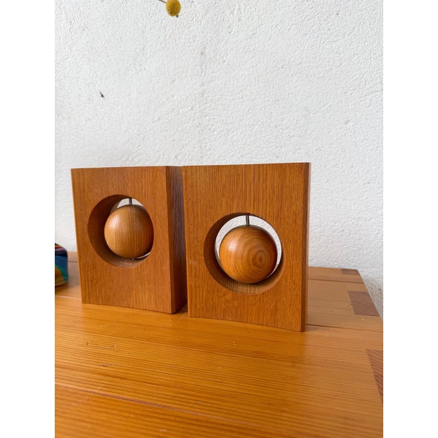 Constructivist Wooden Bookends, 1970s, Set of 2 For Sale - Image 18 of 18