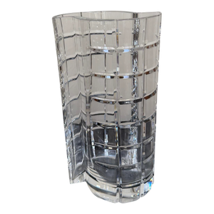 1980s Tiffany & Co Cut Crystal Vase