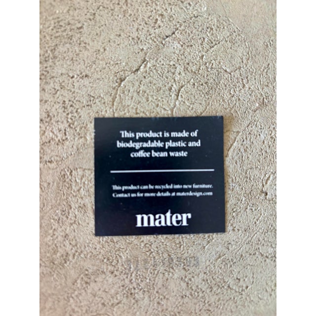 Sculpture Materials Mater Alder Side Table by Patricia Urquiola Matek Coffee Shell Green For Sale - Image 7 of 7