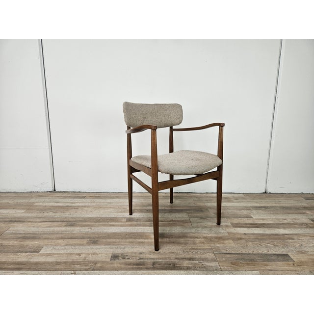 Swedish Armchair in Wood and Fabric, 1970 For Sale - Image 14 of 14