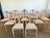 Dimensions: H 37” x W 19” x D 21” x SH 18” Beautiful set of 10 Vintage Sheraton Style dining chairs made of solid wood....