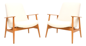 Vintage Danish Lounge Chairs, 1950s, Set of 2