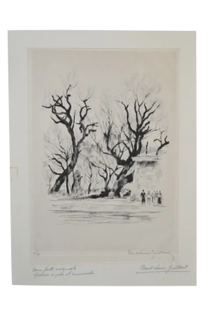 Etching by Paul-Louis Guilbert C.1940