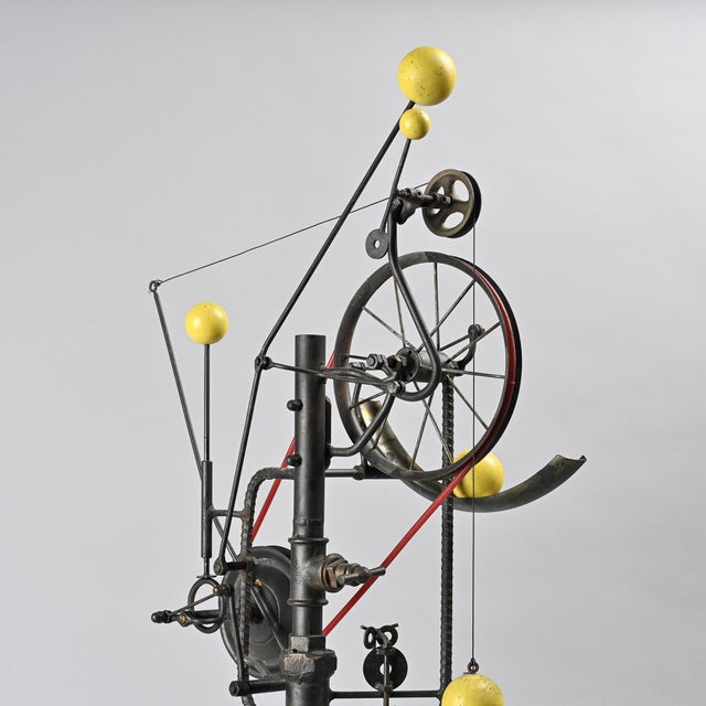 Black Kinetic Metal Sculpture, Switzerland, 1996 For Sale - Image 8 of 16