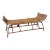 Vintage Mid Century Rattan Bench For Sale
