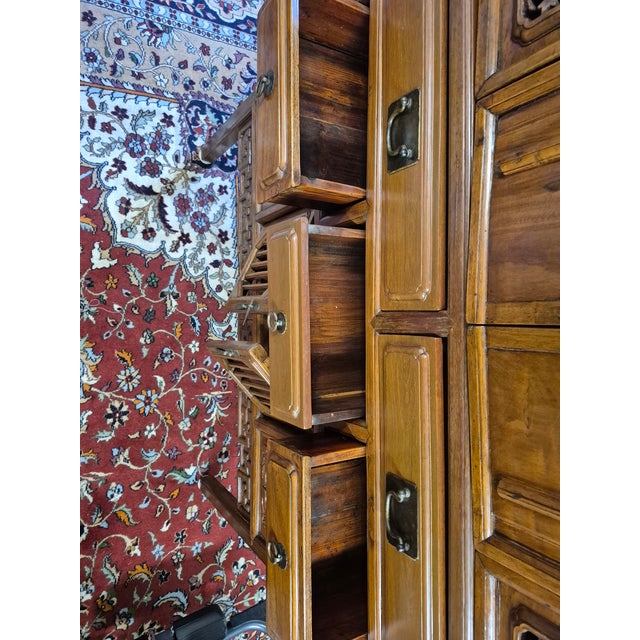 19th Century 19th-Century Chinese Elmwood Kitchen Cabinet For Sale - Image 5 of 12