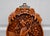 Vintage Chinese Hand Carved Wood Wall Plaque High Relief Asian Woman Flower Art For Sale In Philadelphia - Image 6 of 13