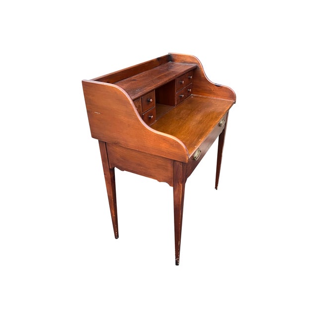 Mid 20th Century Knotty Pine Shop Antiqued Style Desk Chairish