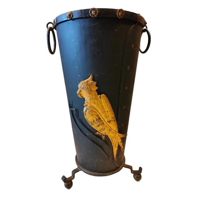 Wrought Iron Umbrella Stand, 1930s For Sale - Image 3 of 9