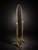 Late 20th Century Vintage Hollywood Regency Brass-Tone Cheval Floor Mirror With Porcelain Knobs For Sale - Image 5 of 5