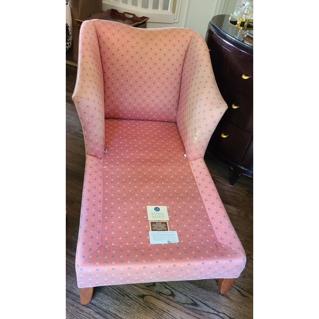Vintage Ethan Allen Club Chaise Lounge Chairish