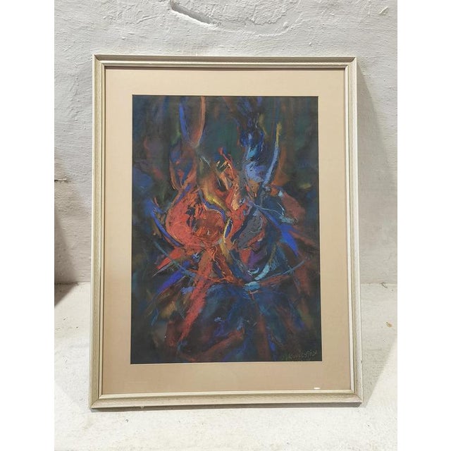 “Shaman Dance II” by Sz. Kovács Géza is a powerful pastel composition with a strong sense of rhythm, movement and symbolic...
