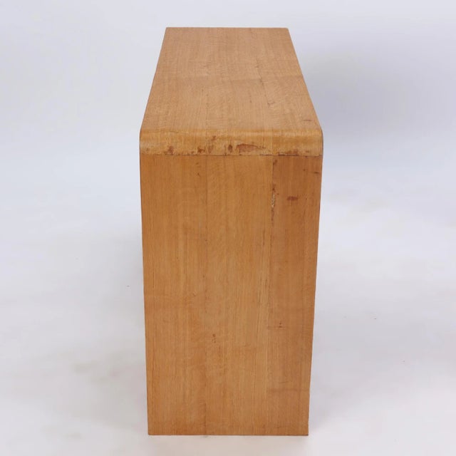 Brown A Pair of Waterfall Cerused Oak Console Tables. Contemporary For Sale - Image 8 of 10