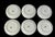 White Vintage Mid-Century Modern Rosenthal Studio Line Wolf Karnagel Punktal Gelber Design 6 Cups and Saucers For Sale - Image 8 of 11