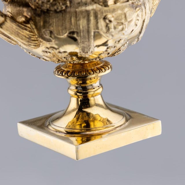 20th Century British Silver-Gilt Warwick Vases from Asprey, 1914, Set of 2 For Sale - Image 4 of 18