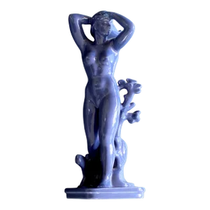 Mid 20th Century Arthur Percy Blue Figurine Woman Statue