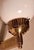 Astoria' wall light in brass with opal glass globes. The original design was by Josef Hoffmann for the Grand Hotel Astoria...
