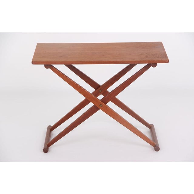 Danish Model 1035 Folding Table in Teak by Knud Andersen, 1950s For Sale - Image 12 of 12