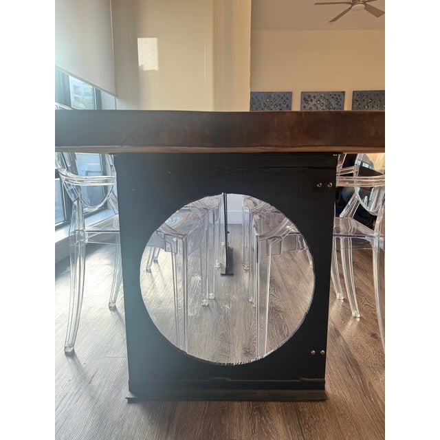 Live Edge Custom Dining Table For Sale - Image 11 of 14