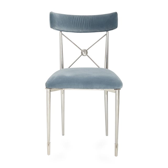 Our modern homage to an Empire style dining chair. Our Rider Chair is petite and glamorous, but ultra comfy. Great as a...