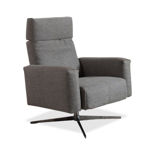 Fabric 50 Armchair in Grey with Manual Function from Rolf Benz For Sale - Image 4 of 17