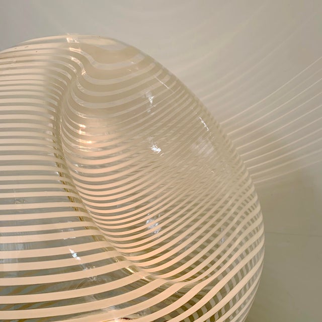 Metal Vintage Corba Glass Table Lamp by Gino Vistosi for Vistosi, 1960s For Sale - Image 7 of 18