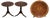 Burr Walnut Marquetry Inlay Side Tables, Set of 2 For Sale