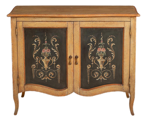 Handcrafted Italian Hand-Painted Two-Door Sideboard